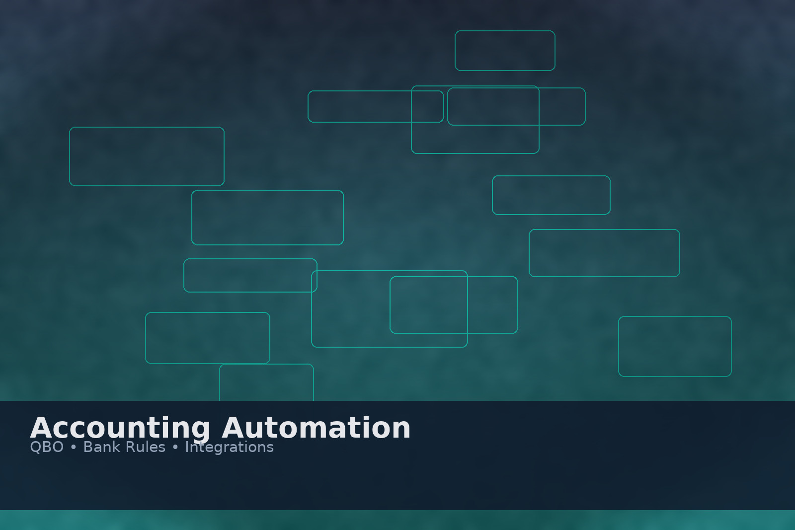 Abstract photo-style banner for accounting automation